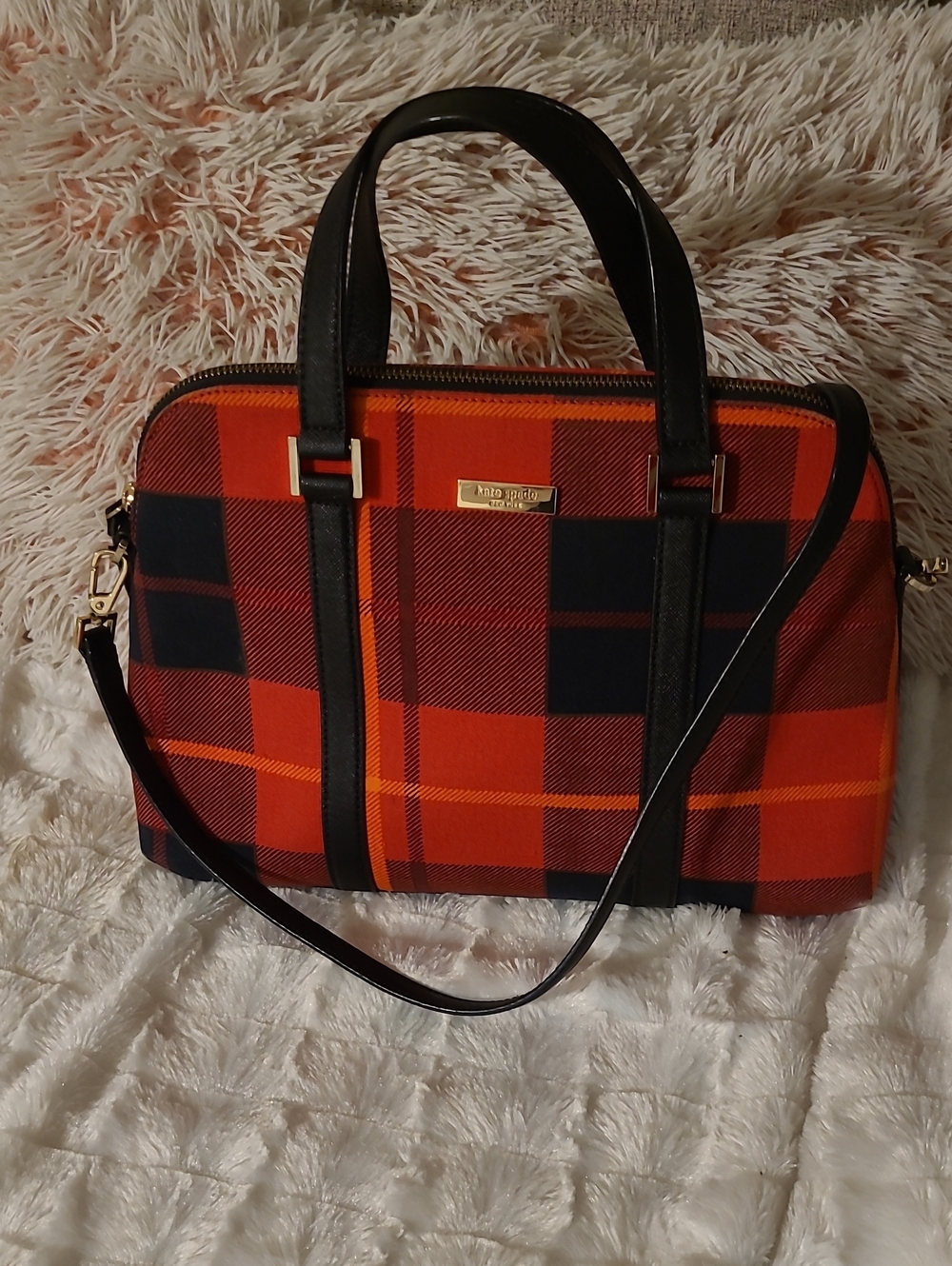 KATE SPADE Newberry Lane Rachelle Satchel with Crossbody Strap EUC